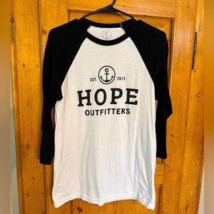🎉Hope Outfitters Baseball Tee Shirt Size Medium